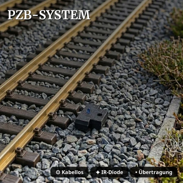 Lichtsignal SO16 Überwachungssignal 2 Stück für Spur G analog / digital mit Decoder ML-Train 83804639 - PZB-IR-System