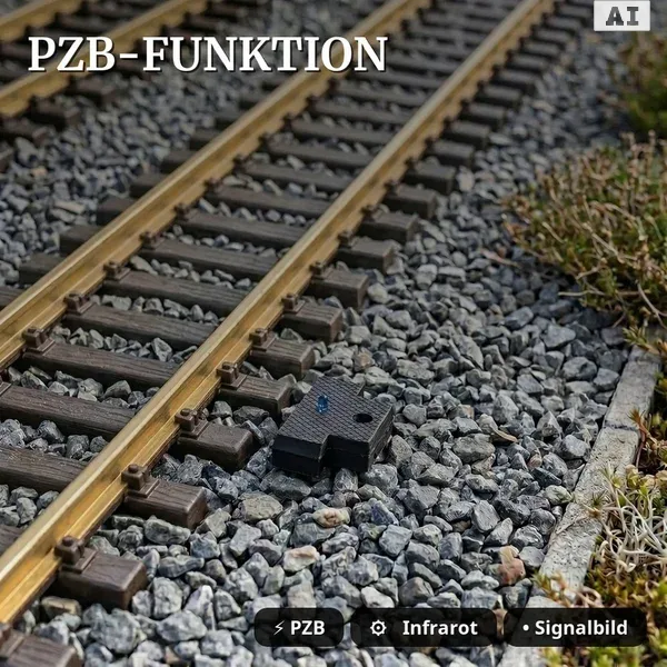 Lichtsignal Typ HV Einfahrtssignal mit Vorsignal für Spur G analog / digital mit Decoder ML-Train 83804642 - PZB-Funktion