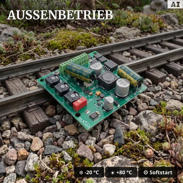 Analoge Pendelzugsteuerung 5 A für Spur-G mit Anfahr- und Bremsverzögerung ML-Train 84003018 - Außenbetrieb