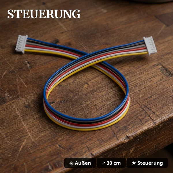 Weichenantriebskabel 6-polig 30 cm – Anschlusskabel für ML-Train Weichenantrieb Spur G 84004106 - Steuerung