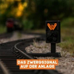 HL Zwergsignal Typ Warte für Spur G analog / digital mit Decoder ML-Train 84004625 - Vorbildgerechte Platzierung