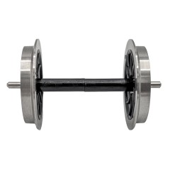 2x Vollradsatz aus Edelstahl 35 mm für Piko Spur-G ML-Train 88361656 - Ruhiger Lauf durch Edelstahlmasse