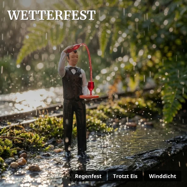 ML-Train Sommelier Stephano RhB Glacier-Express Spur G Figur Handbemalt, Wetterfest - Witterungsbeständig