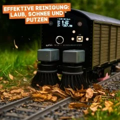 Mess- und Reinigungs-Güterwagen braun für Spur G als Bausatz ML-Train 889190600 - Effektive Reinigung: Laub, Schnee und Putzen