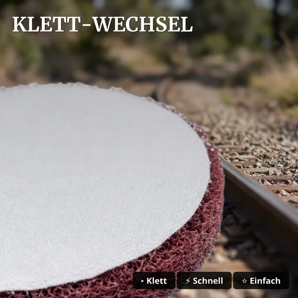 Polier-Pad rot 2er-Set, Ersatzteil für Mess- und Polier-Güterwagen Spur G ML-Train 889190810 - Klett-Wechsel