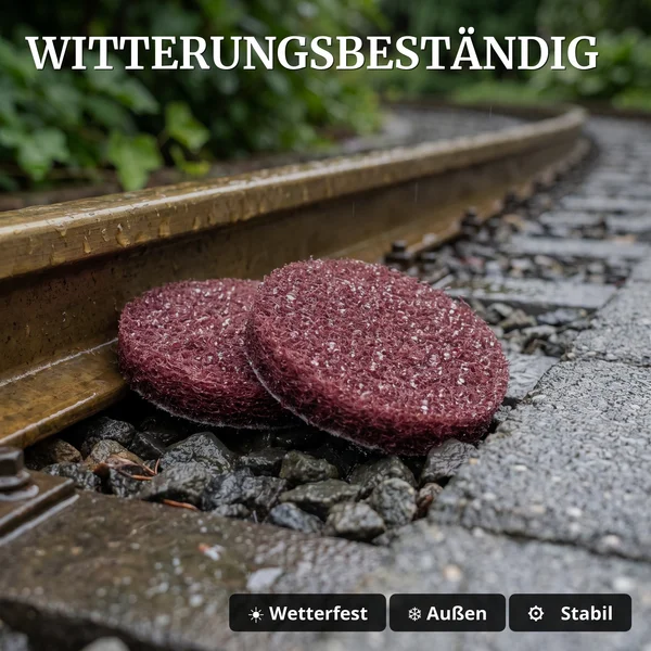 Polier-Pad rot 2er-Set, Ersatzteil für Mess- und Polier-Güterwagen Spur G ML-Train 889190810 - Witterungsbeständig