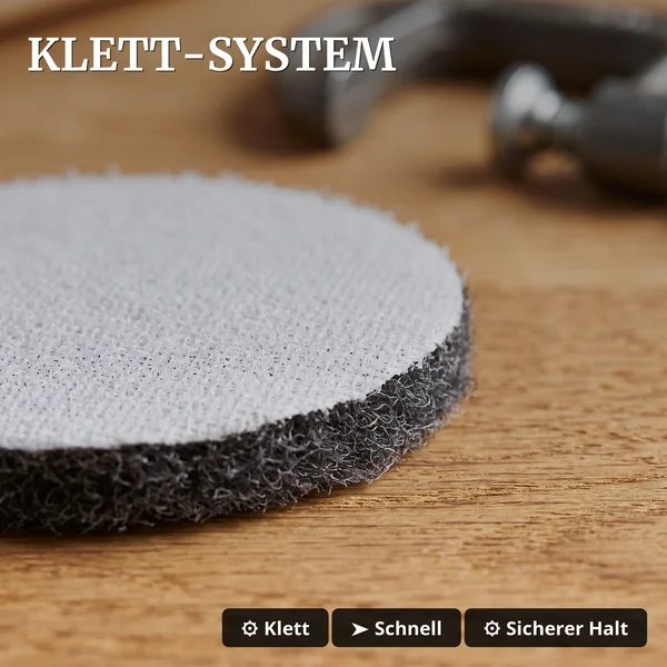 Polier-Pad grau 2er-Set, Ersatzteil für Mess- und Polier-Güterwagen Spur G ML-Train 889190815 - Klett-System