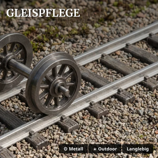 2x Metall-Speichenradsatz 31 mm für Spur G ML-Train 88999420 - Gleispflege