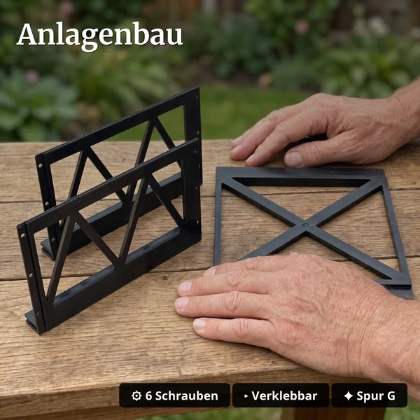 Brücke Erweiterung aus stabilem HDPE-Kunststoff erweiterbar Spur G Gartenbahn ML-Train 97100001 - Anlagenbau