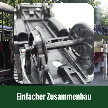 Drehschemelwagen Set Schwarz/Grau Metall-Speichenradsätze 31mm Bausatz Spur G ML-Train 88923630_auswahl6