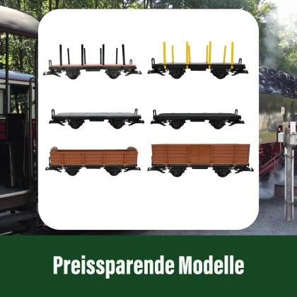Drehschemelwagen Set Schwarz/Grau Metall-Speichenradsätze 31mm Bausatz Spur G ML-Train 88923630_auswahl8