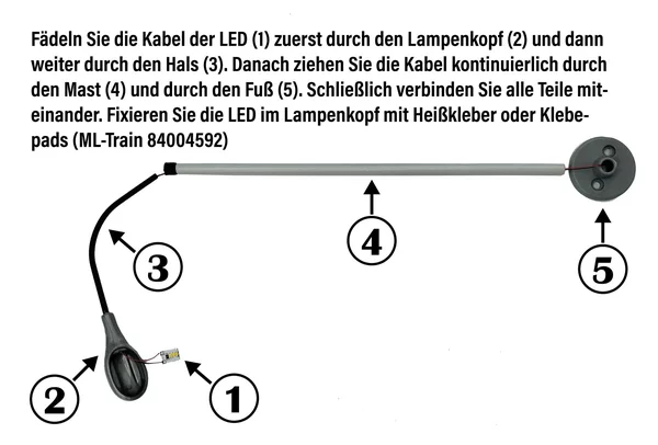 3x Lampe Leipziger Tropfen 1-armig für LGB-Anlagen Spur-G ML-Train 83802133_auswahl12