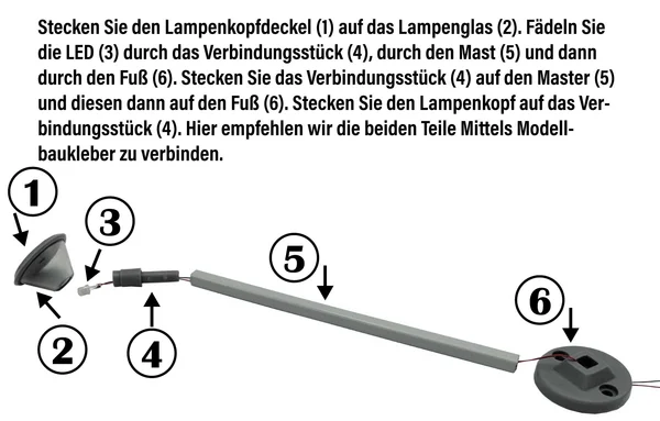 Bahnsteiglampe Schweiz Bergün für LGB-Anlagen Spur-G ML-Train 83802070_auswahl12