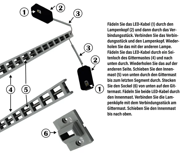 3x BG2-Industrielampe Gittermast 2-armig für Spur-G ML-Train 83802288_auswahl8
