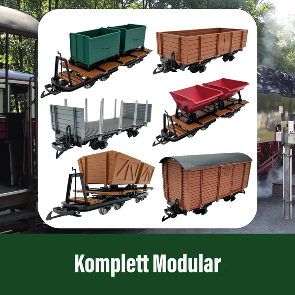 Träger-Flachwagen mit Doppel-Torflore als Bausatz Spur G ML-Train 88919386_auswahl8