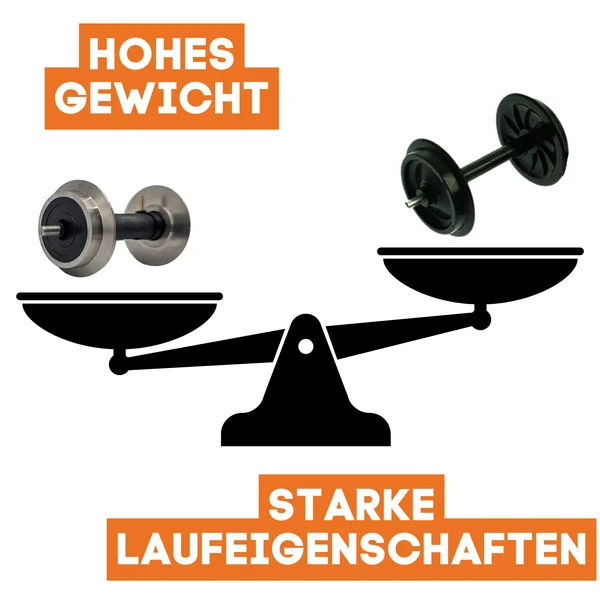 2x Edelstahl Radsatz für Feldbahnloren Lauffläche: 26mm ML-Train 88919475_auswahl3