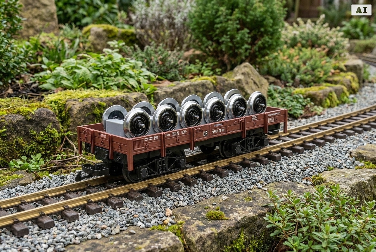 Einfluss von metallradsätzen auf die stromaufnahme bei gartenbahnen – Detailansicht