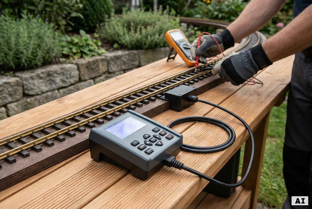 Fehlerdiagnose bei Gartenbahn Digital-Systemen mit Zentrale – Detailansicht
