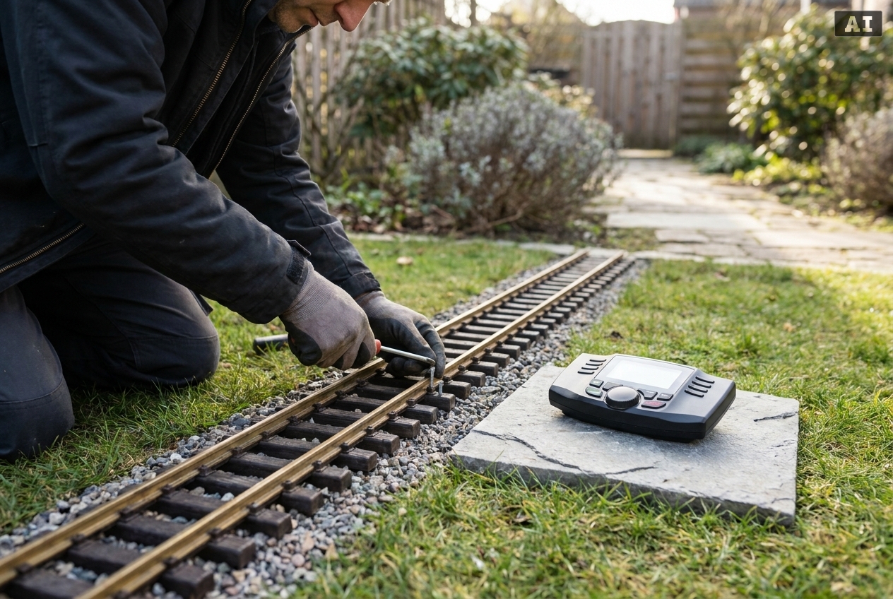Welche schrauben für den gleisbau im garten bei spur g in der Praxis