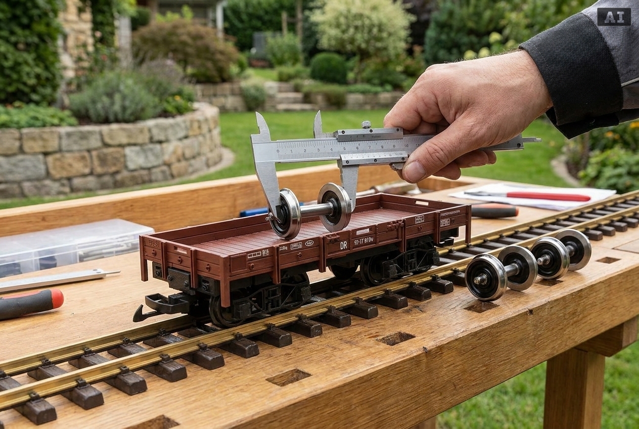Unterschied spurkranzhöhe bei gartenbahn radsätzen erklärt in der Praxis
