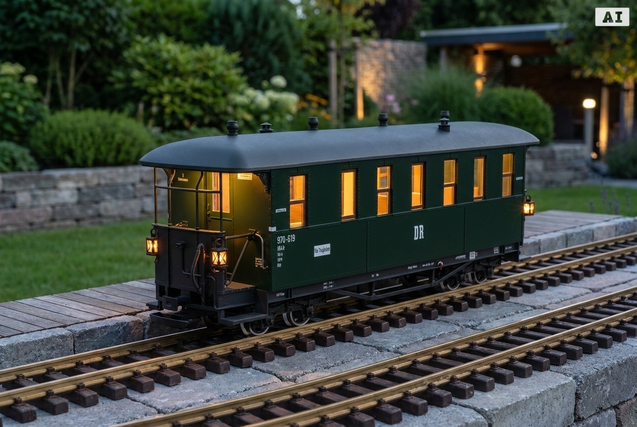 Beleuchtung für 7 Fenster Personenwagen Spur G einbauen Anleitung in der Praxis