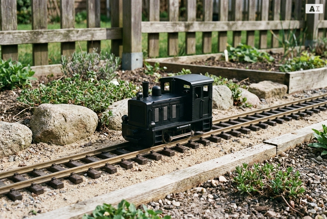 Unterschied spur g feldbahnwagen und regelspur güterwagen – Detailansicht