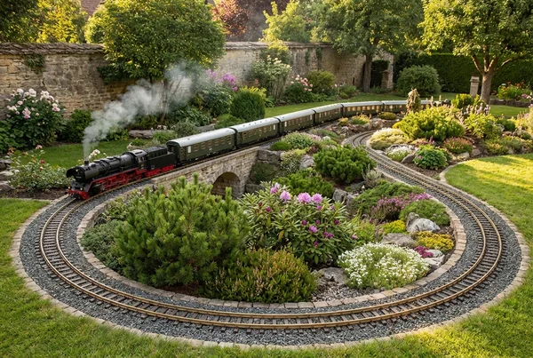 Welcher Radius für Gartenbahn Gleise bei langen Personenwagen wählen in der Praxis