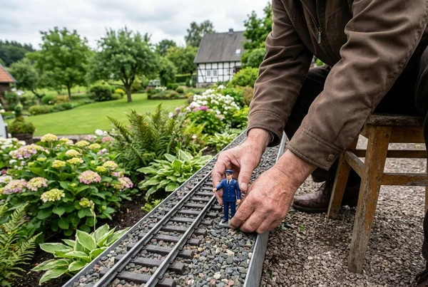 Feldbahn szene im garten naturgetreu gestalten in der Praxis