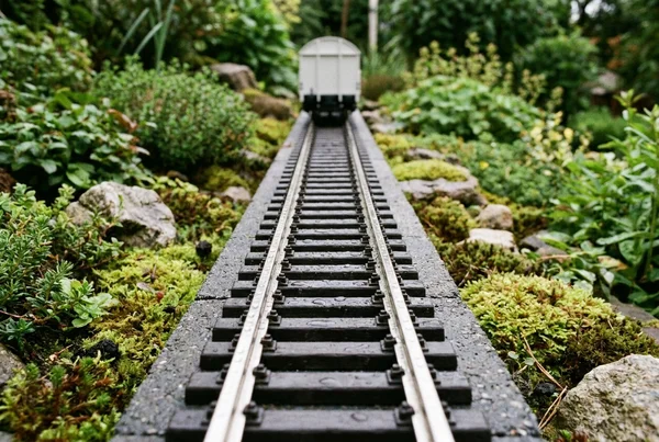 Vorteile von vernickelten gleisen gegenüber messing gleisen gartenbahn – Detailansicht