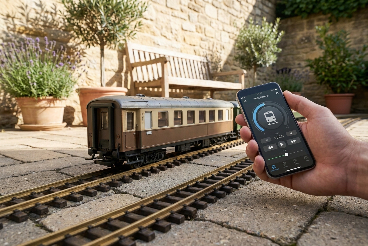 Gartenbahn digitalzentrale mit smartphone steuern schritt für schritt – Detailansicht