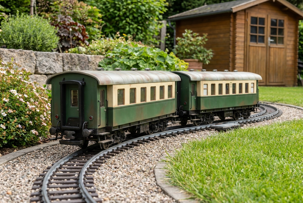 Kupplungsabstand bei gartenbahn waggons richtig einstellen in der Praxis