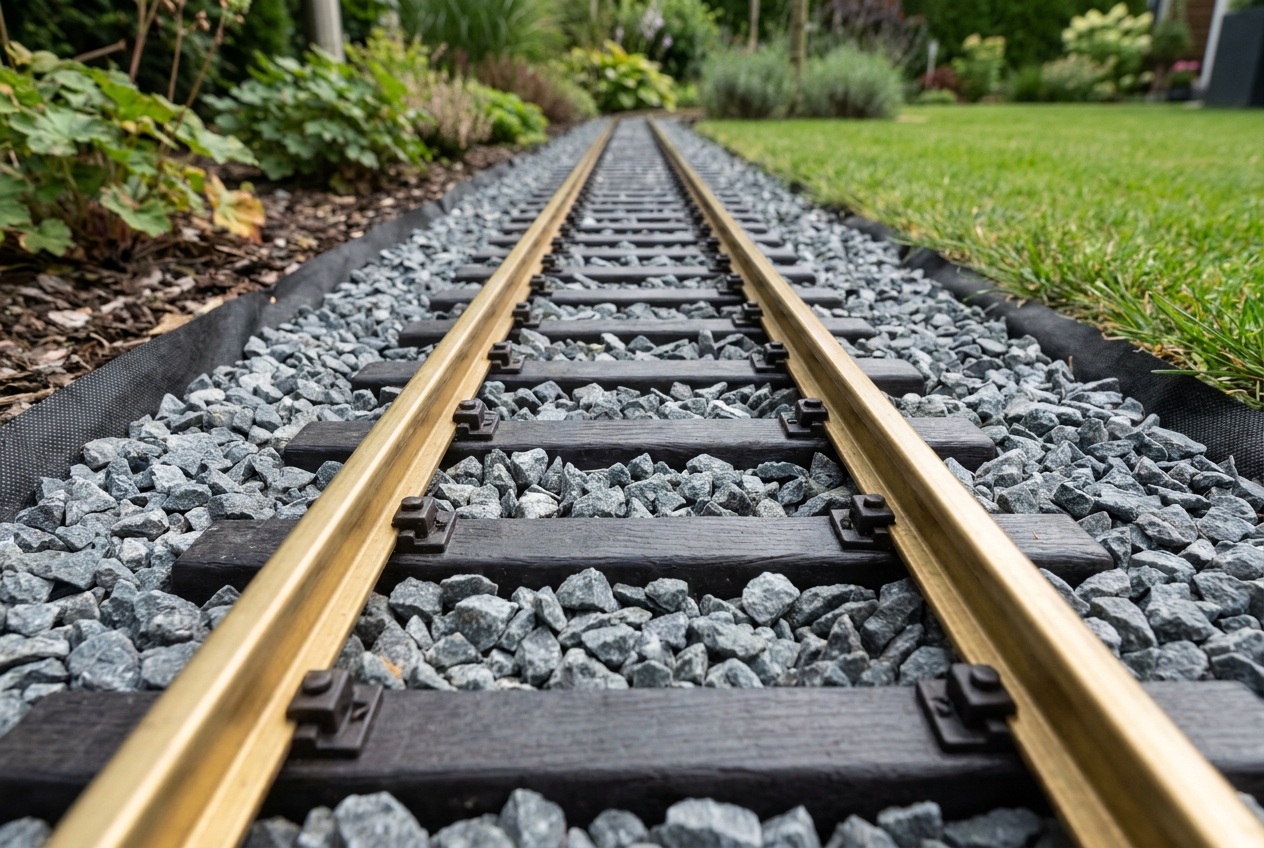 Gartenbahn Unterbau aus Beton oder Schotterbett was ist besser – Detailansicht