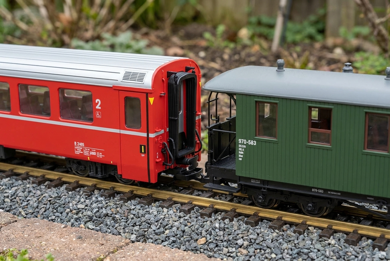 Gartenbahn HSB Zug zusammenstellen welche Wagen passen zusammen – Detailansicht