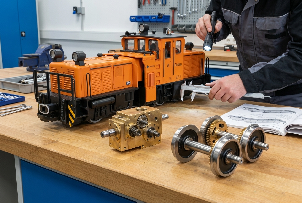 Welche ersatzteile braucht eine diesellok v3 dev spur g – Detailansicht