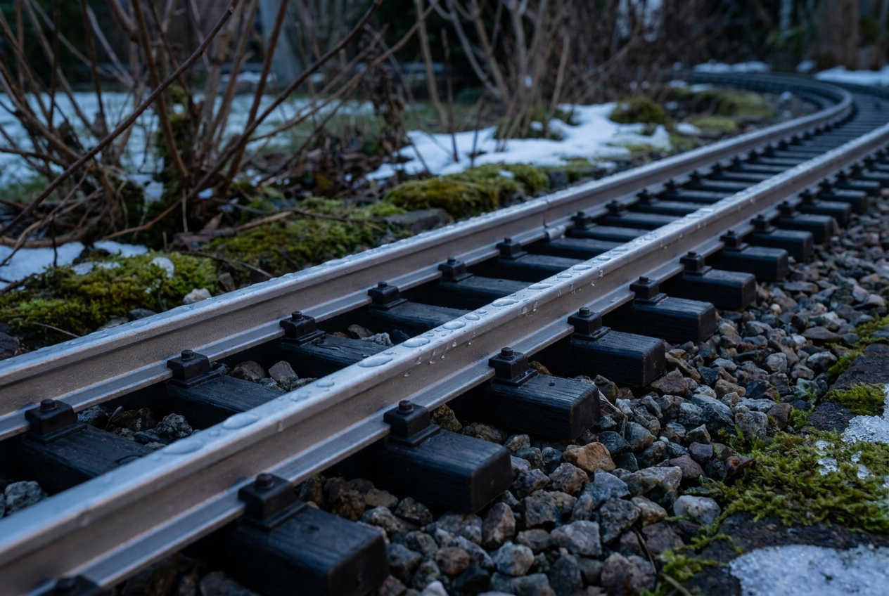 Können vernickelte spur g gleise im winter draußen bleiben – Detailansicht