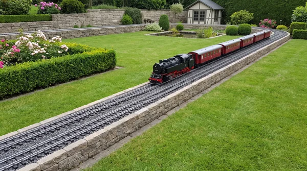 Vernickelte Gleise und Gleisbettung für die Gartenbahn: Ist das sinnvoll?