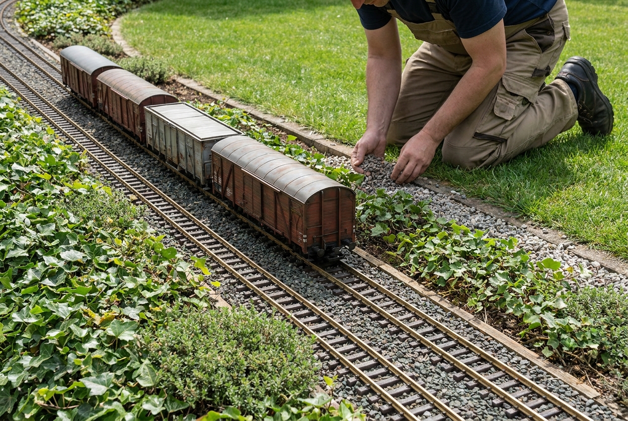 Vernickelte gleise gleisbettung für gartenbahn sinnvoll in der Praxis