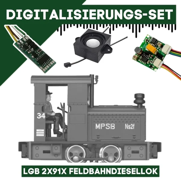 Digitalisierungsset für LGB 2x91x Feldbahndiesellok ML-Train 81609270