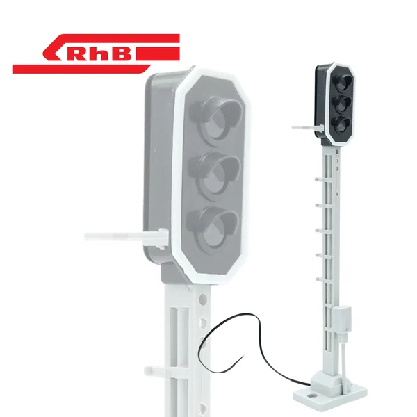 Lichtsignal Typ L 3-fach RhB für Spur G analog / digital mit Decoder ML-Train 83804607