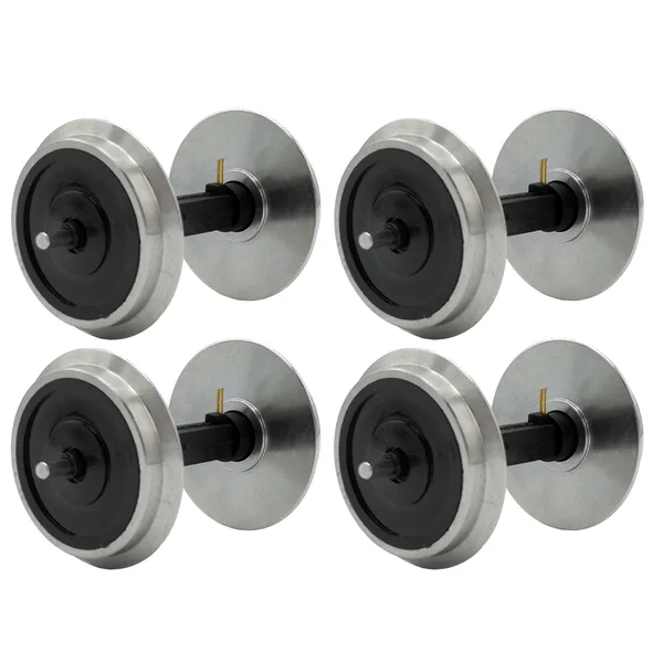 4x Radsatz für Piko 35 mm kugelgelagert stromführend Edelstahl ML-Train 88361654