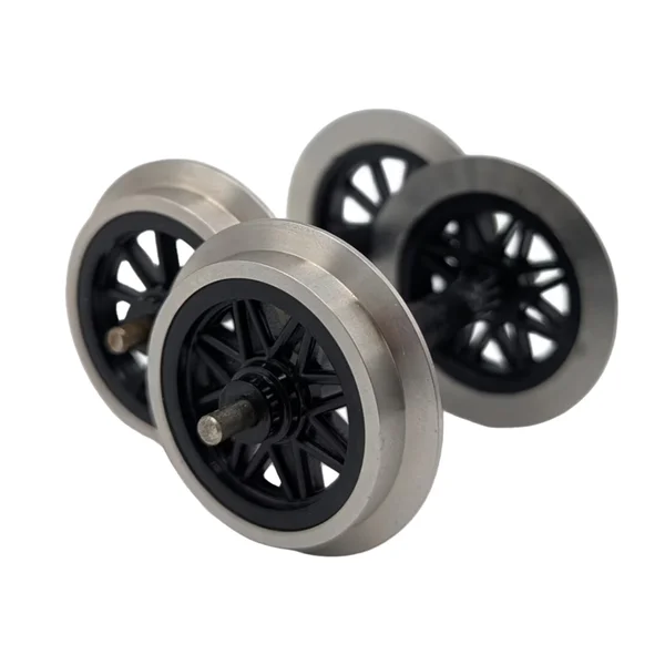 2x V-Speiche Radsatz Edelstahl 31 mm Spur G – ML-Train 88671142