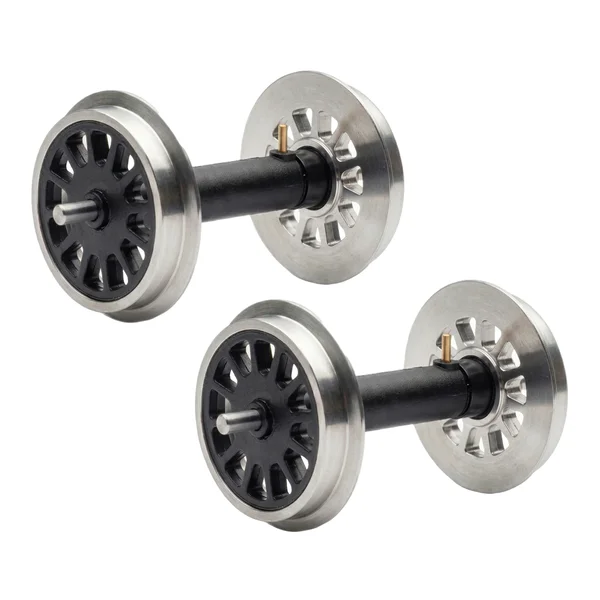 2x Speichenradsatz kugelgelagert stromführend Edelstahl 31 mm ML-Train 88675082