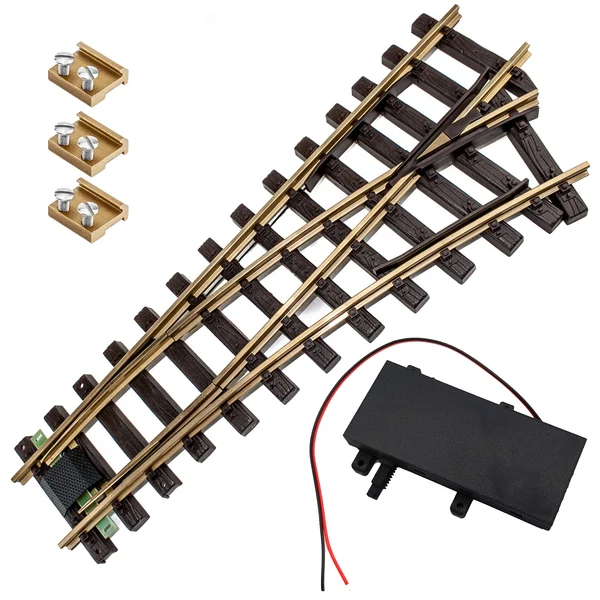 Weiche rechts Set Messing R 90 cm mit TL Weichenantrieb ML-Train 8930007