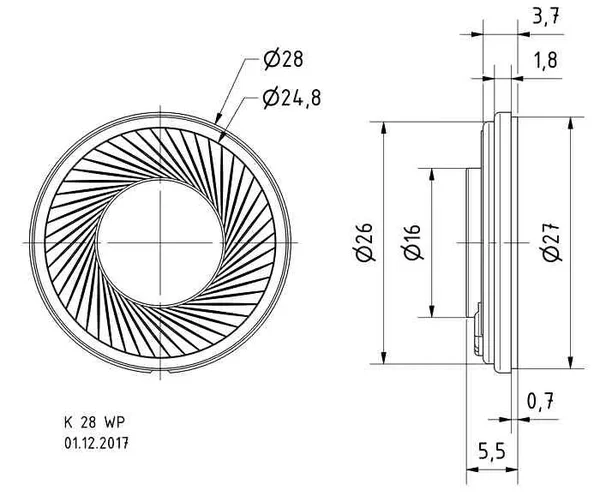 Lautsprecher Visaton 1 Watt 28 mm ML-Train 80401006_auswahl2