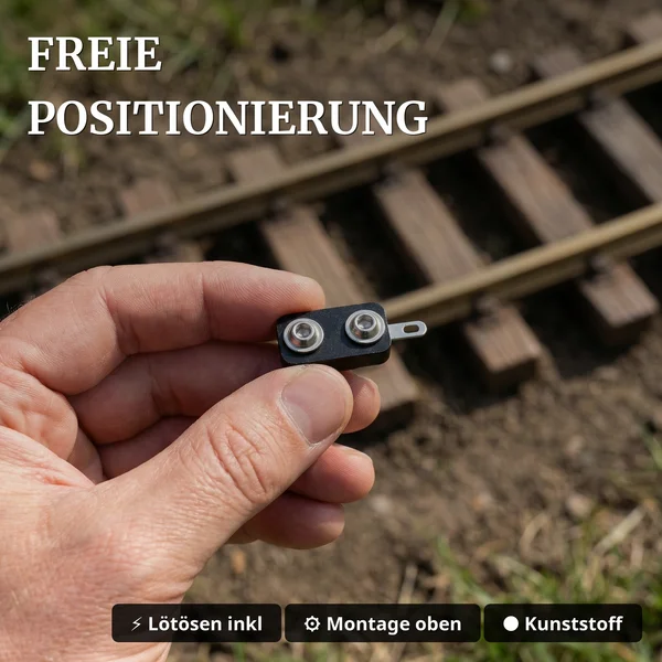 Gleisanschlussklemme Spur G – 10er-Pack aus Kunststoff, mit Lötösen ML-Train 81022013_auswahl5
