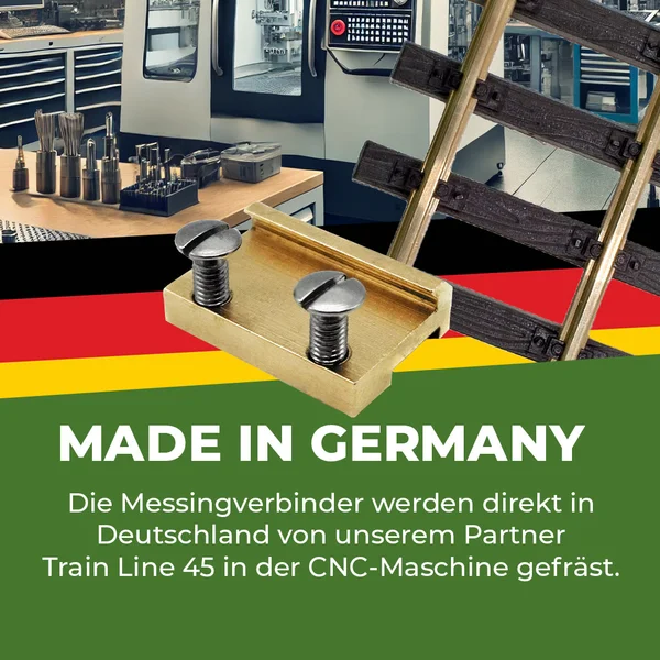 10 Stück Schienenverbinder Messing 19 mm mit Edelstahlschrauben ML-Train 8188110_auswahl1