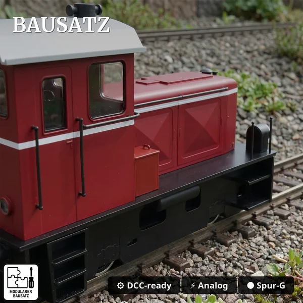 ML-Train Bausatz-Set Diesellok DEV V3 analog mit 2 Hochbordwagen braun – Art.-Nr. 8200291_auswahl3