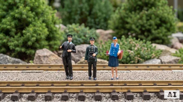 Figuren-Set Spur G: Lokführer Tobias und 2 Zugbegleiter - ML-Train 8200303_auswahl1