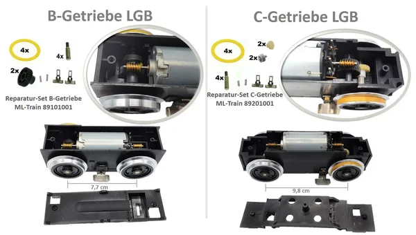 2x Zahnrad für LGB C-Getriebe ML-Train 82201002_auswahl2