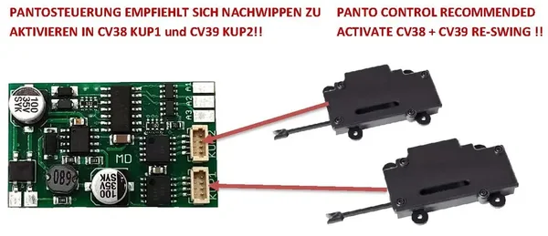 2x Pantograf für Einholm- und Scherenstromabnehmer mit Motorsteuerung ML-Train 82505150_auswahl4